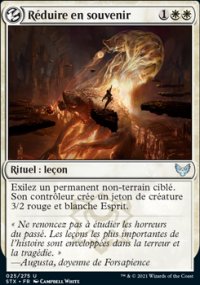 Réduire en souvenir - 