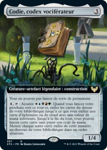 Codie, codex vociférateur - 