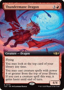 Dragon  la crinire de foudre - Tarkir: Dragonstorm Commander Decks