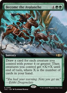 Ne faire qu'un avec l'avalanche - Tarkir: Dragonstorm Commander Decks