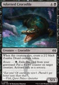 Adorned Crocodile - Tarkir: Dragonstorm
