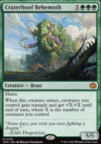 Craterhoof Behemoth - Tarkir: Dragonstorm